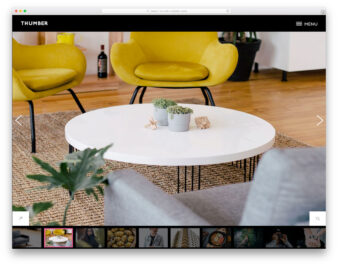 Thumber website template