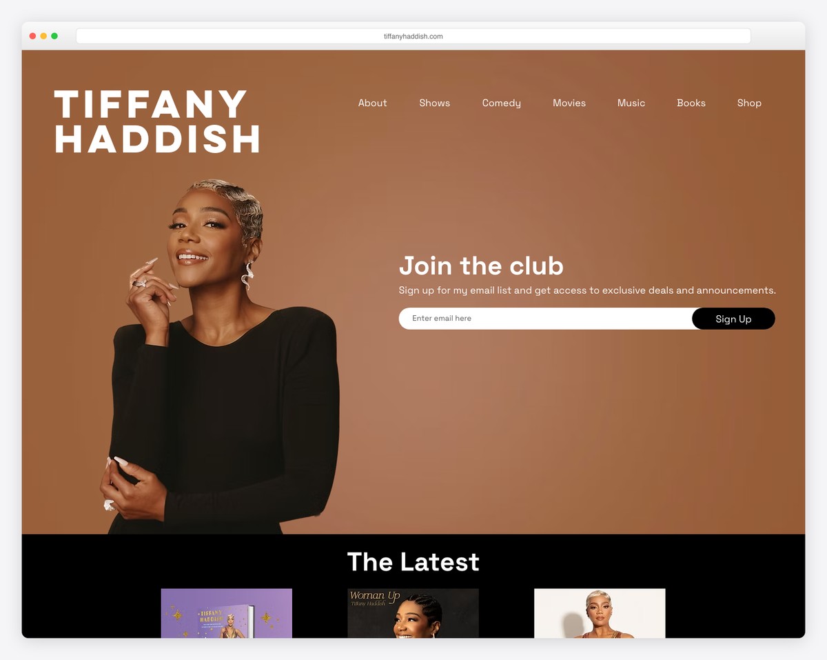 Tiffany Haddish actress website