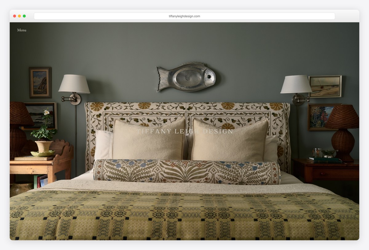Tiffany Leigh Design interior design portfolio website