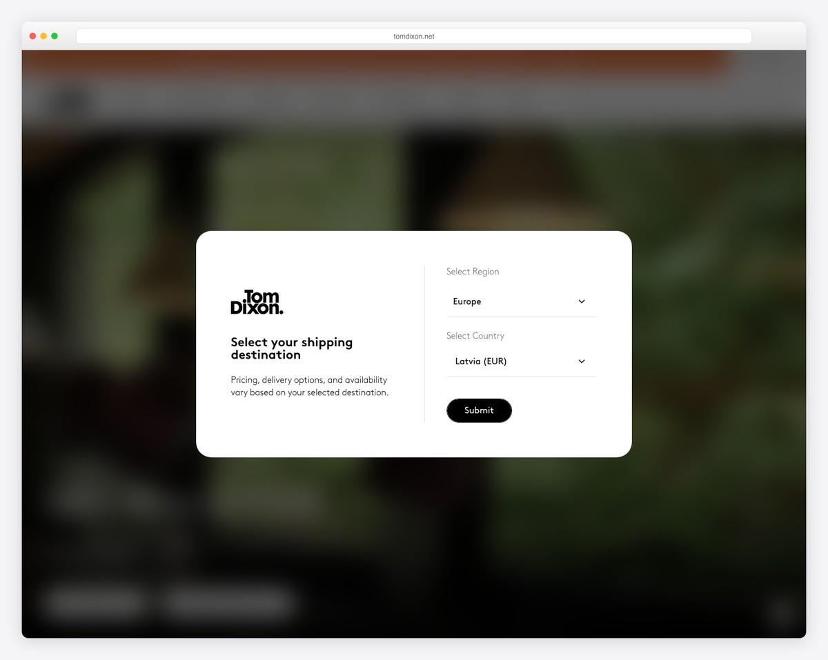 tom dixon magento website