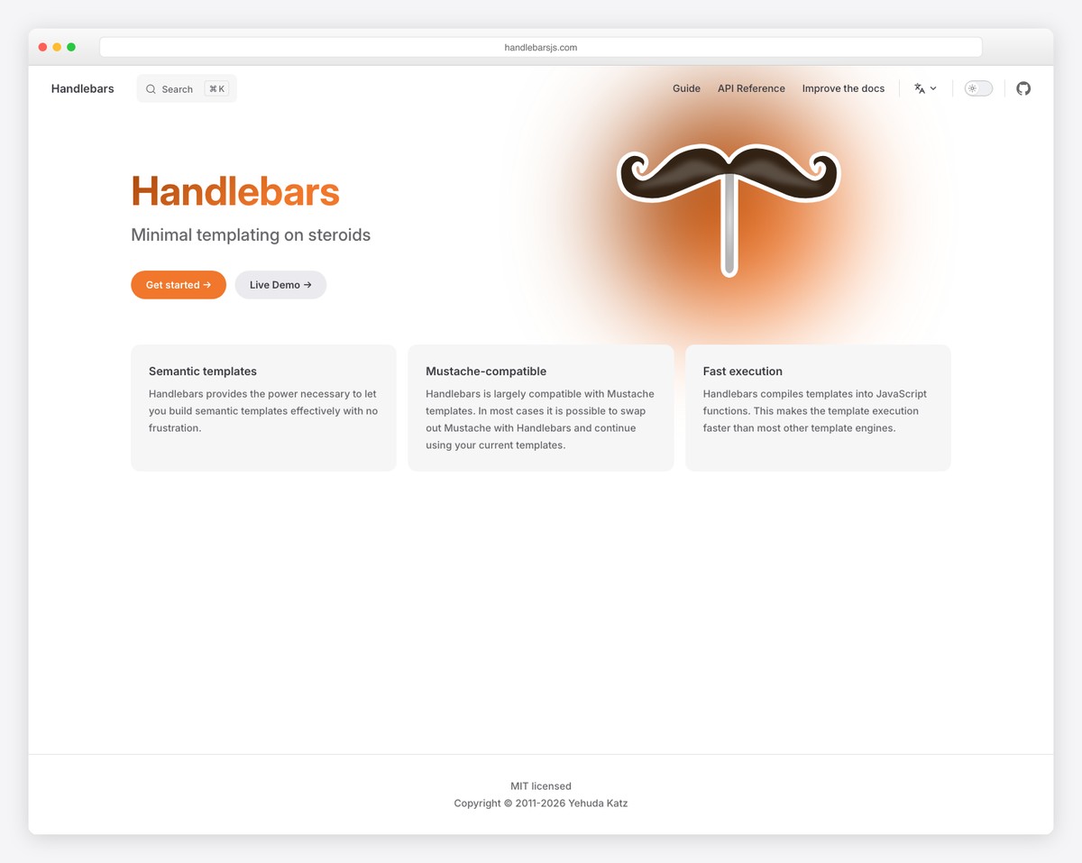 handlebars screenshot