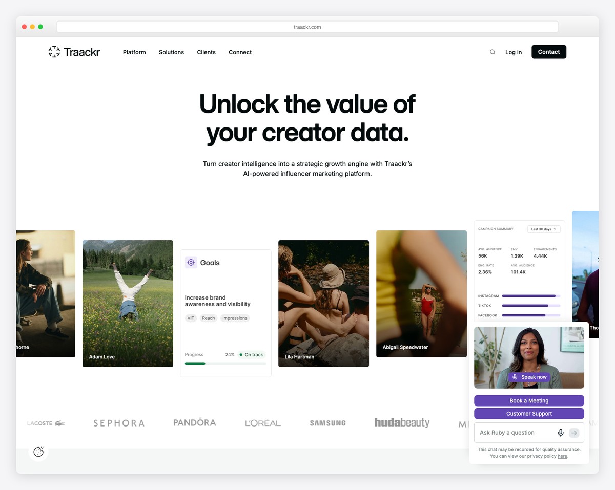 traackr small business website