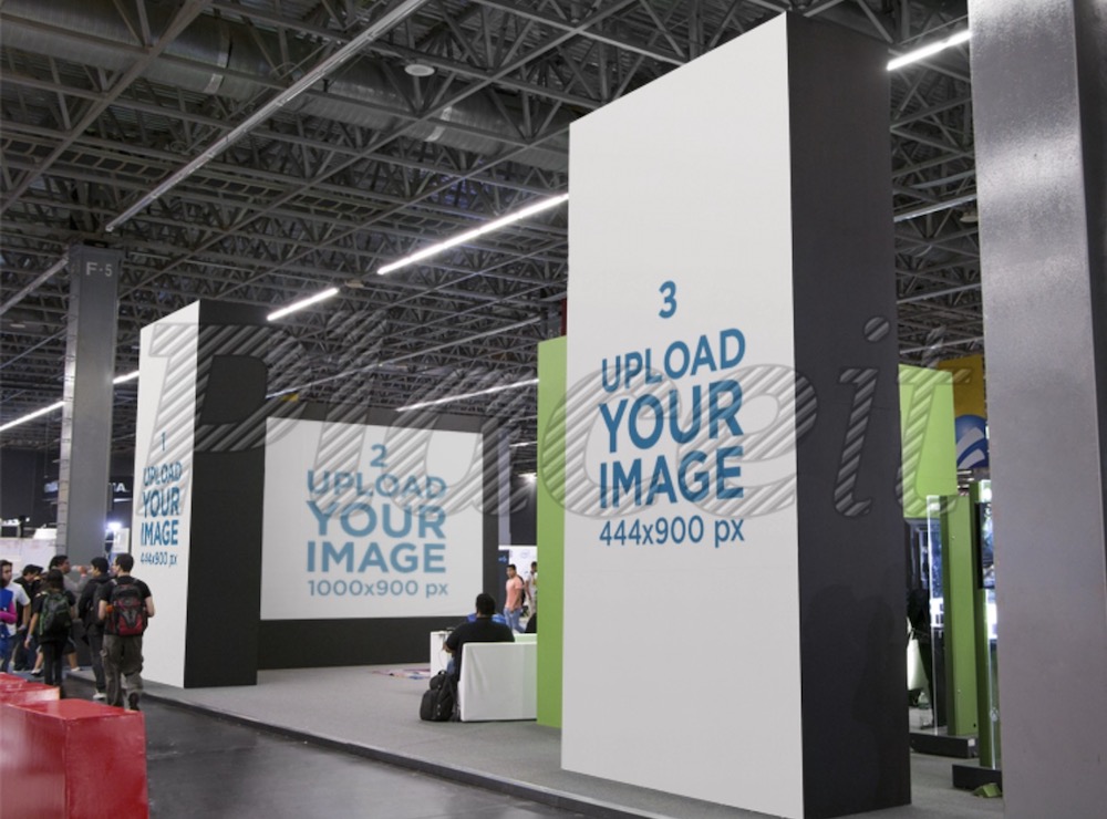 trade show stand mockup