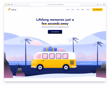 Tralive website template