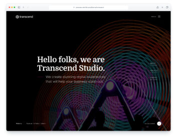 Transcend website template