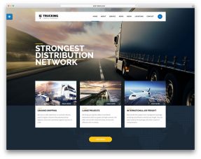 transportation and logistics wordpress theme