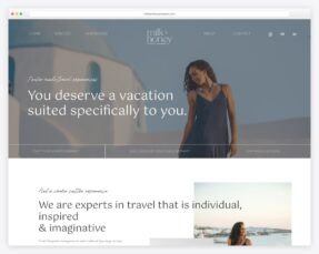 Travel agency website examples