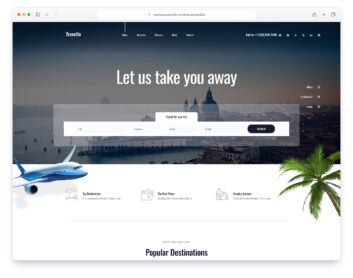 Travello website template