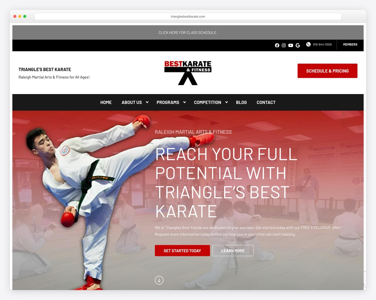 triangles best karate website