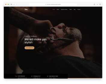 Trim website template