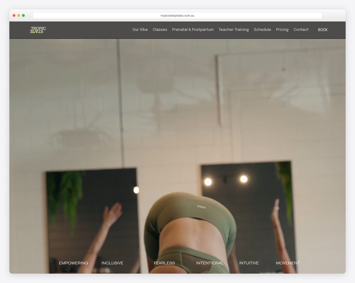 tropic state pilates website