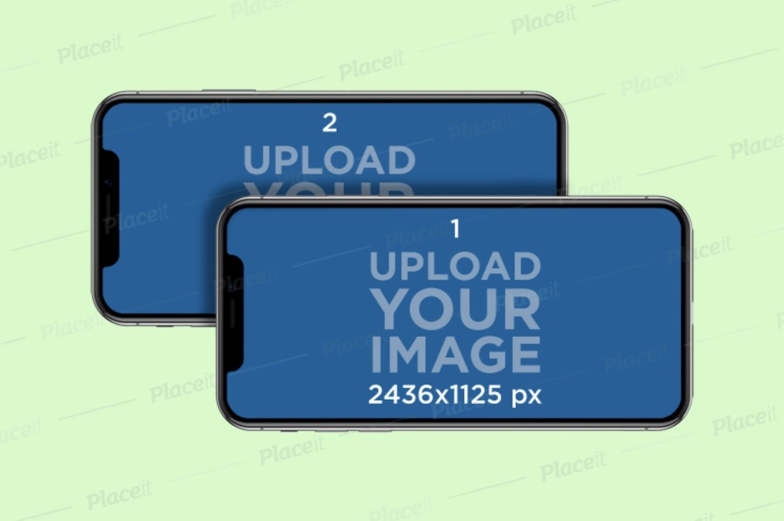 two overlapped horizontal iphone 11 pros