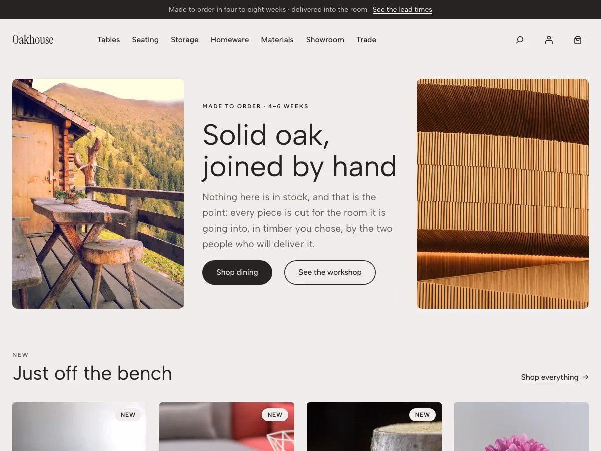 The Oakhouse starter site