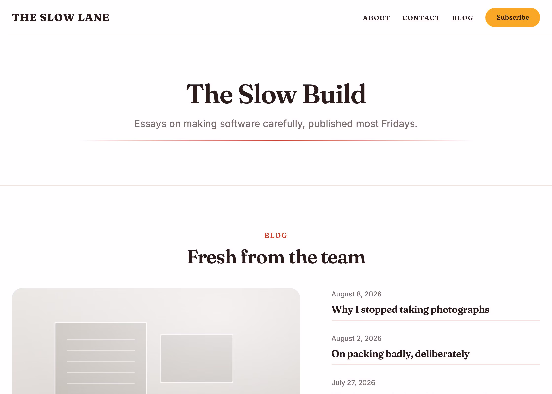 The Blog starter site