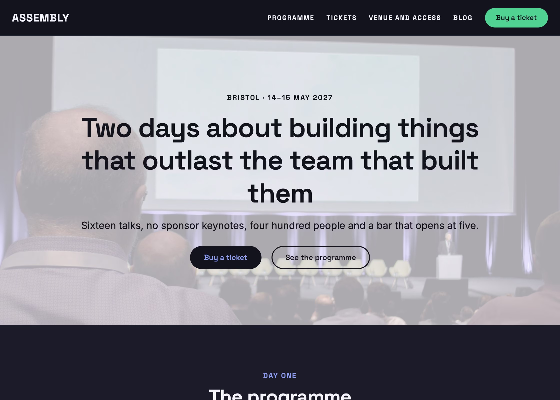The Conference starter site