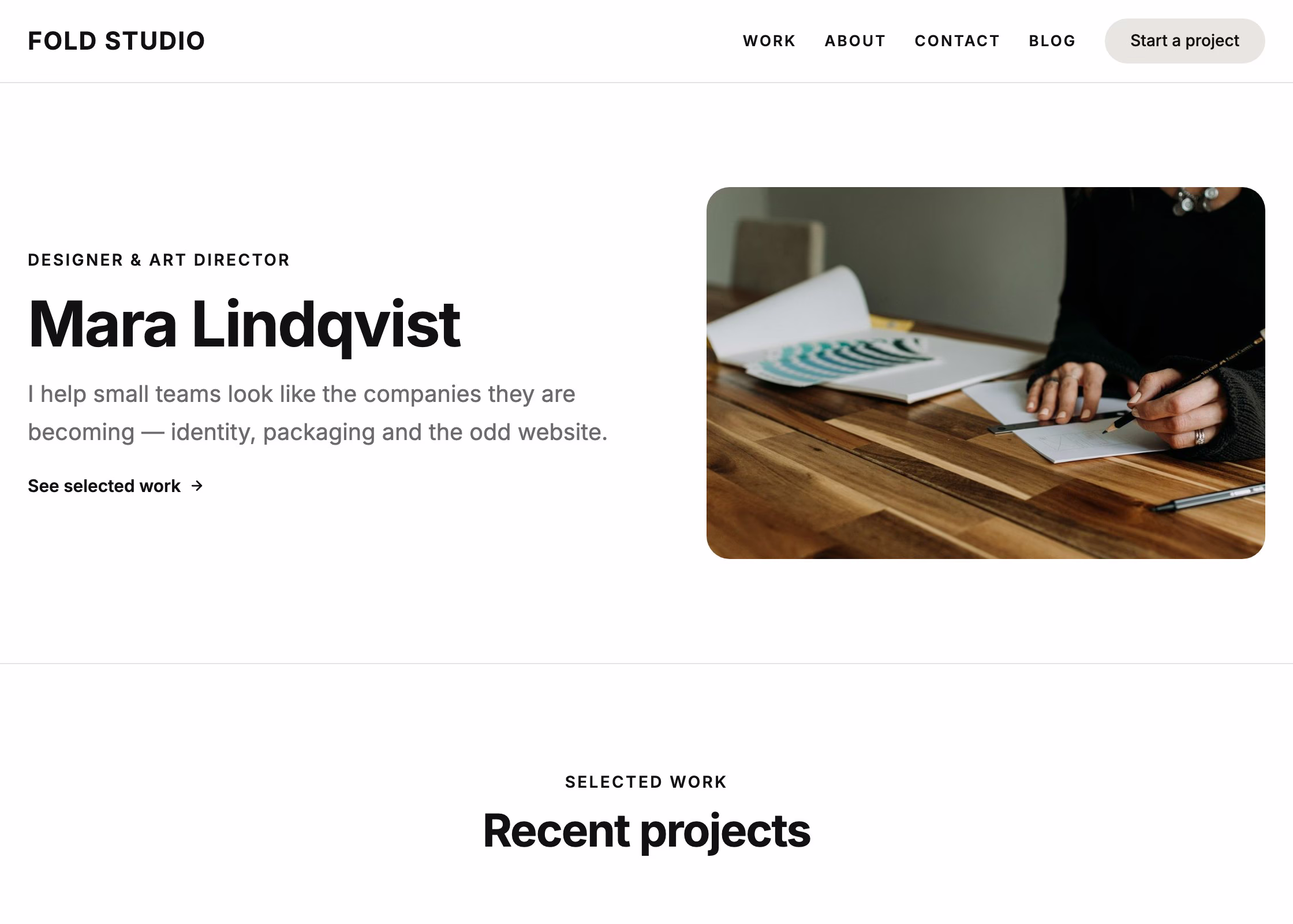 The Portfolio starter site
