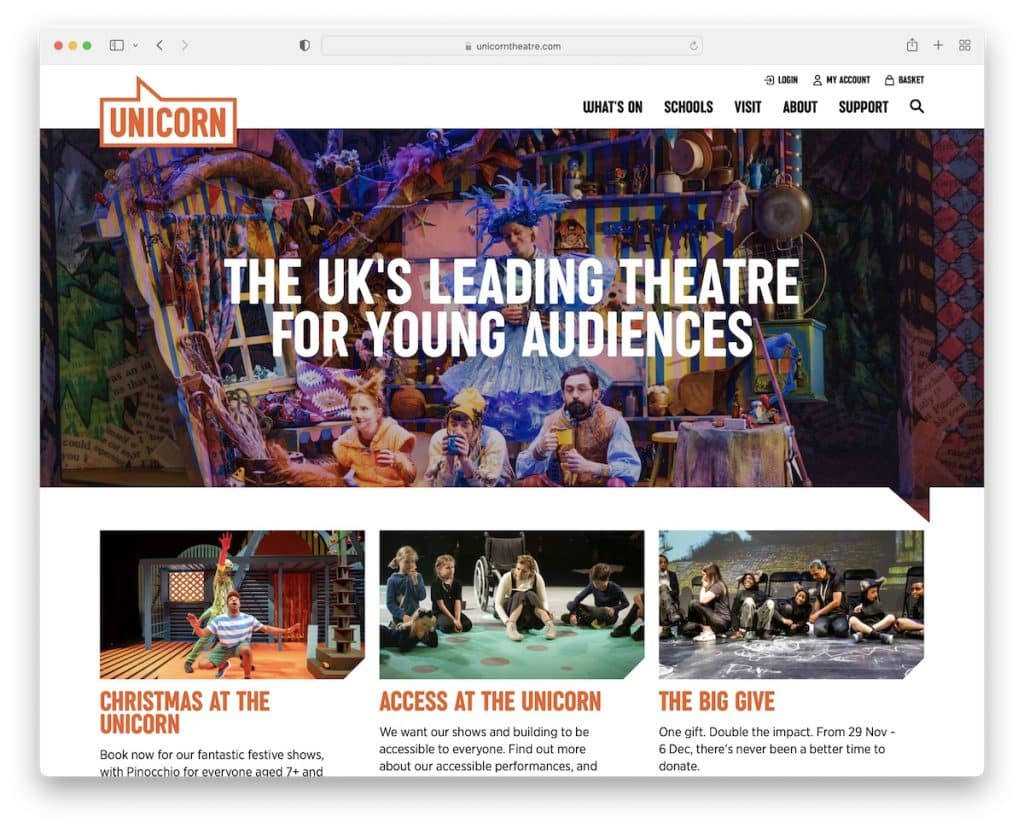 unicorn theater website