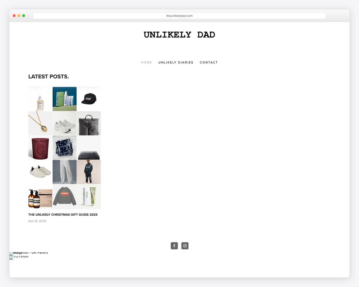 unlikely dad blog example