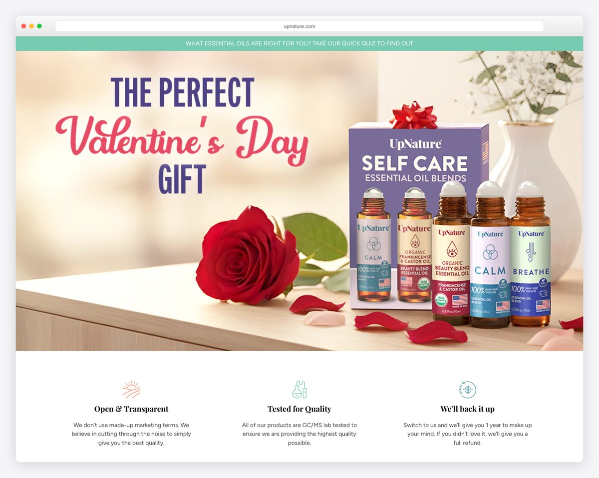 upnature food website