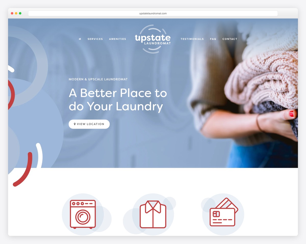 upstate laundromat startup website