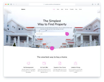 Uptown website template
