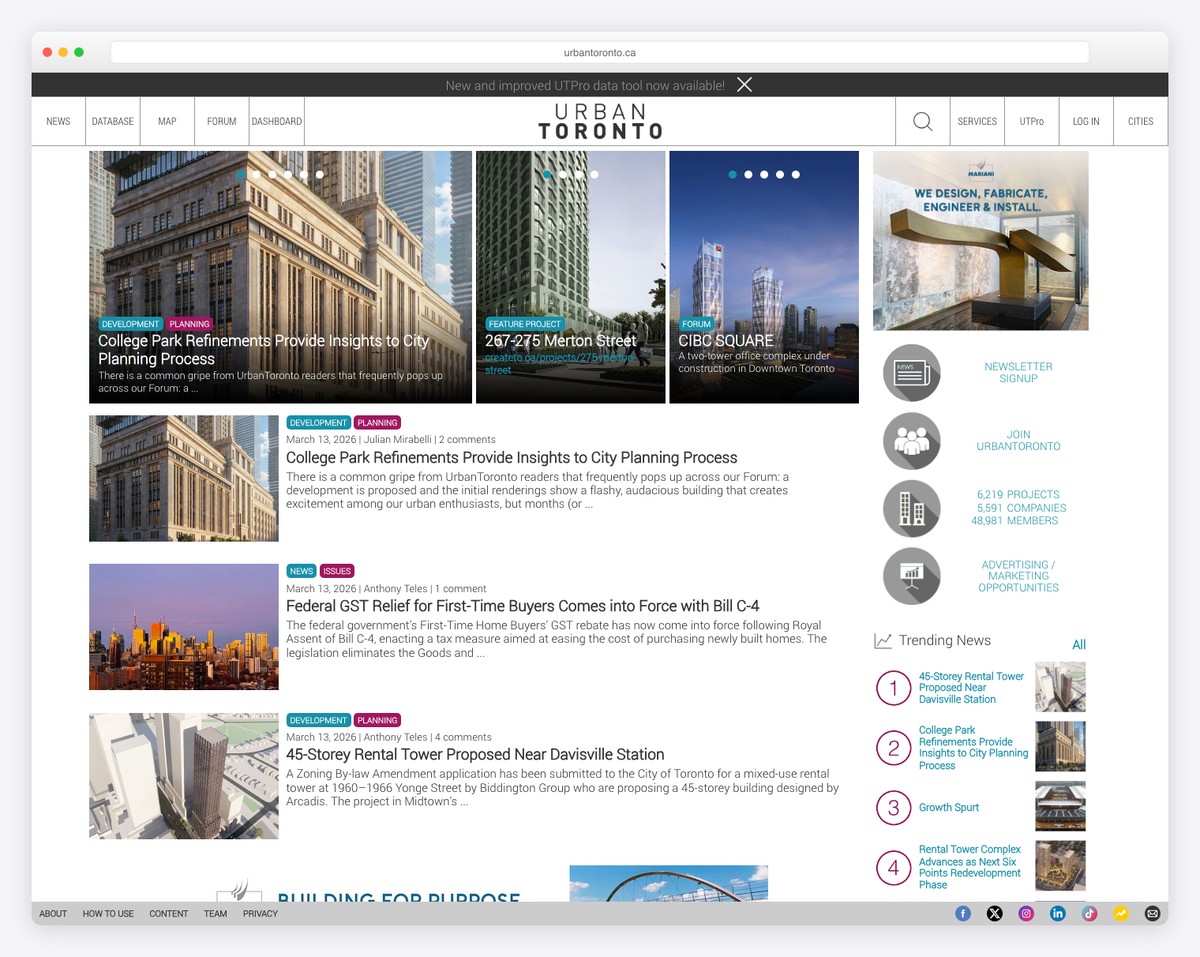 urban toronto city news bluehost website example