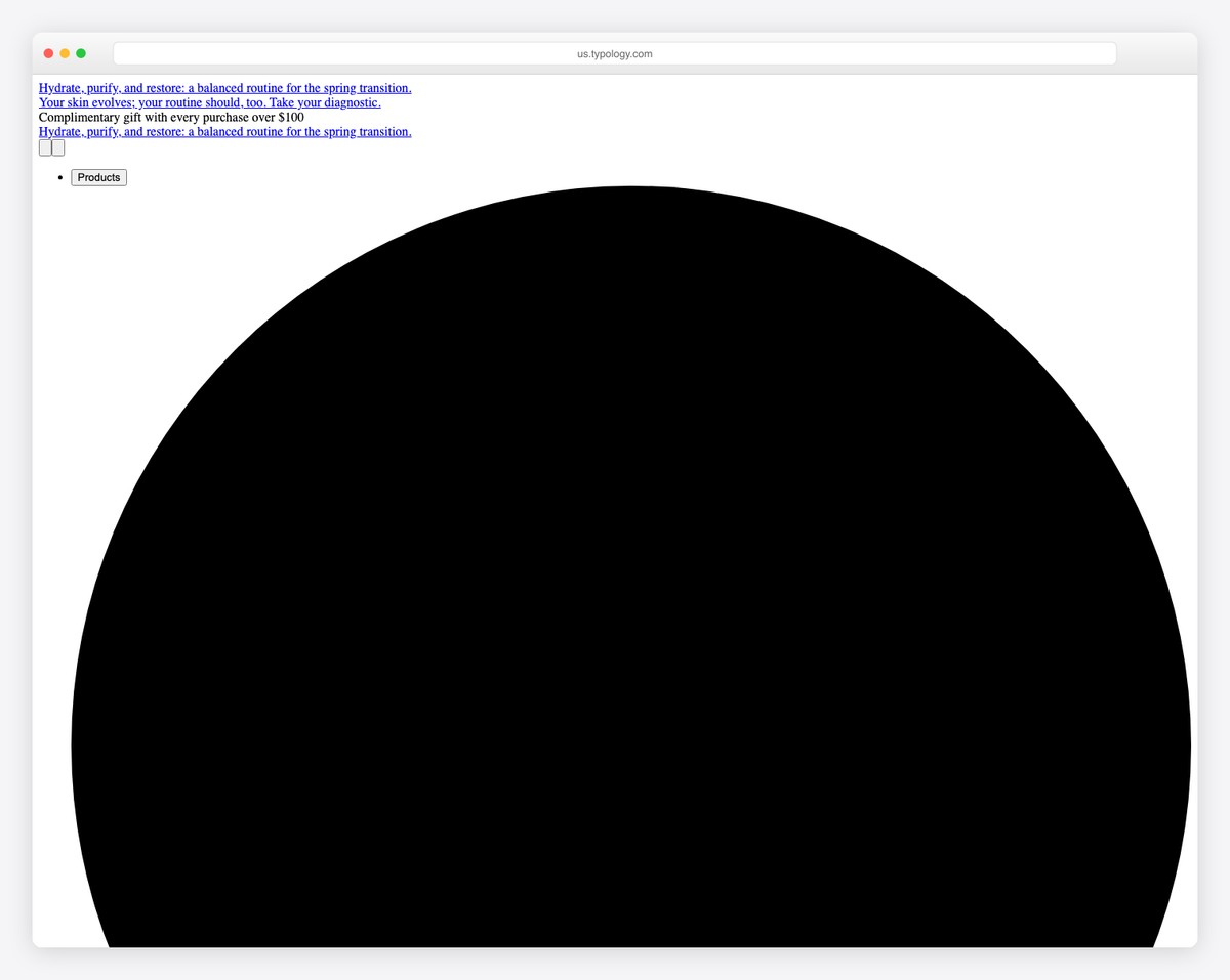 typology website example