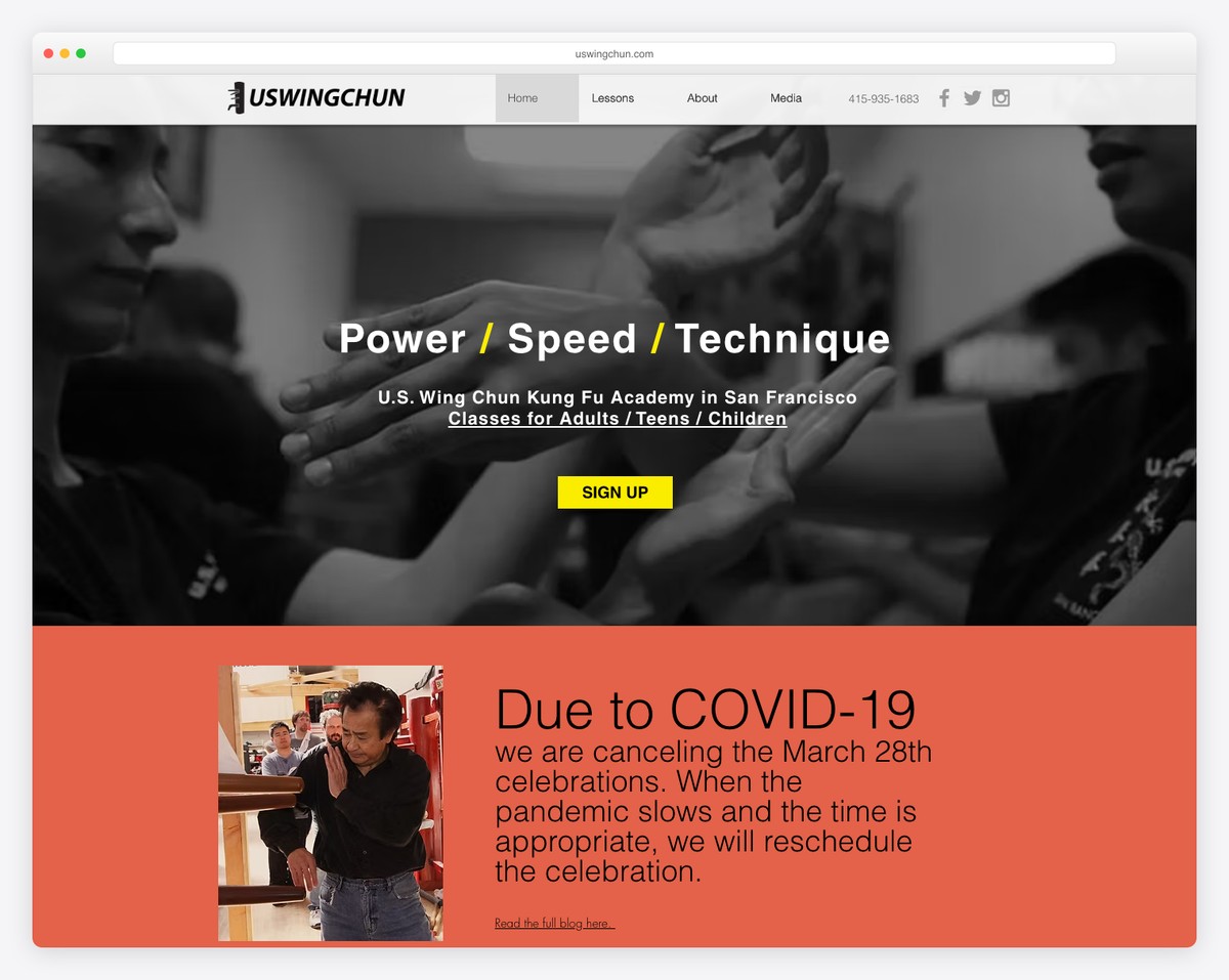 us wing chun kung fu academy website