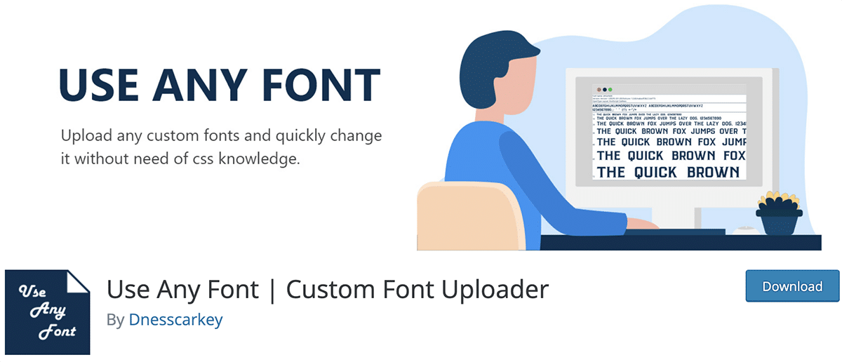 Use any font for WordPress website