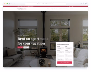 Vacationrental website template