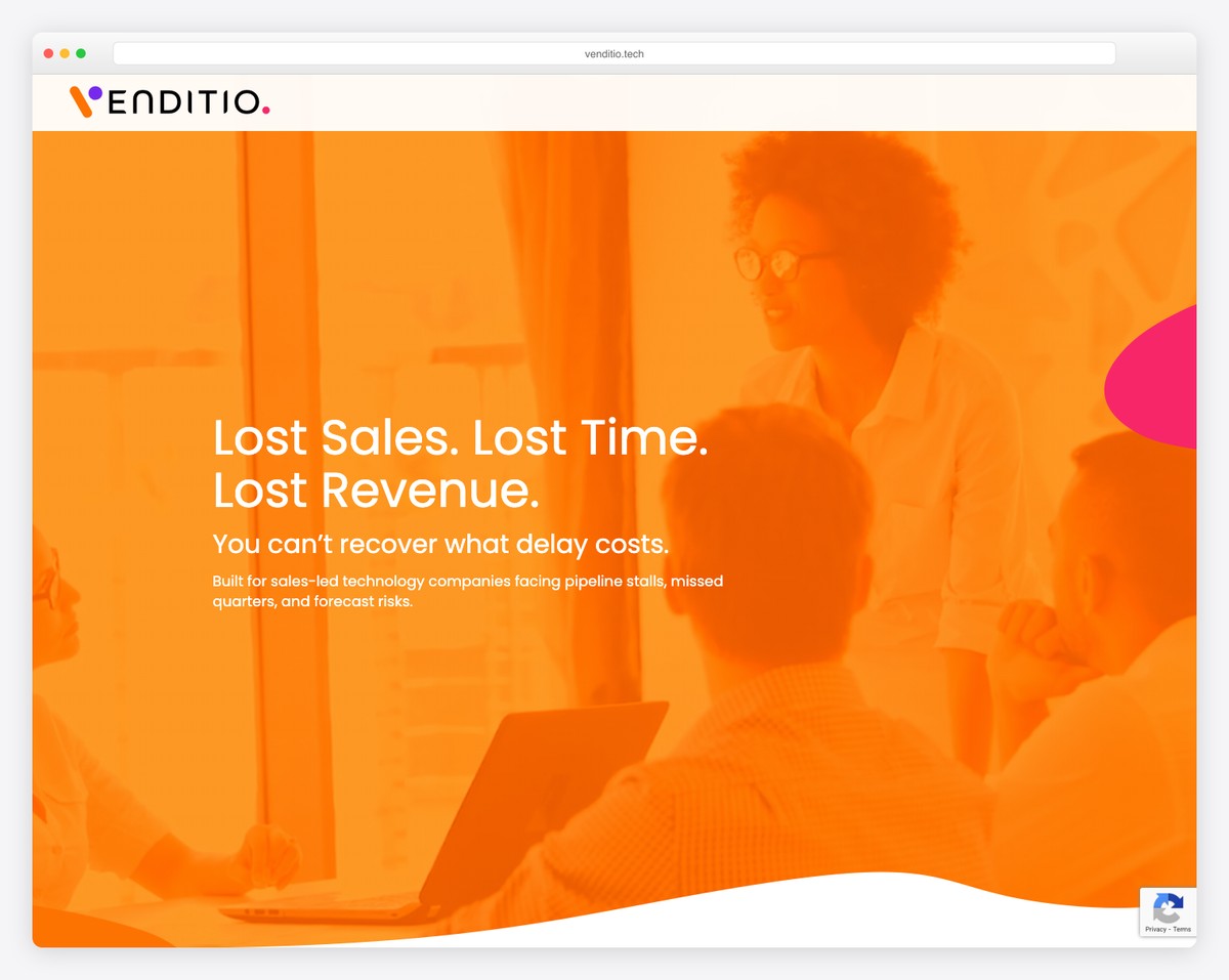 venditio website example