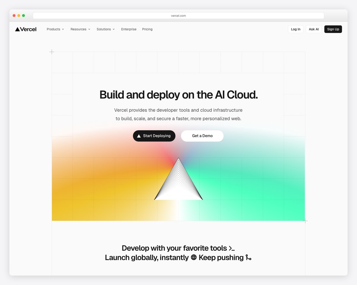 vercel website example