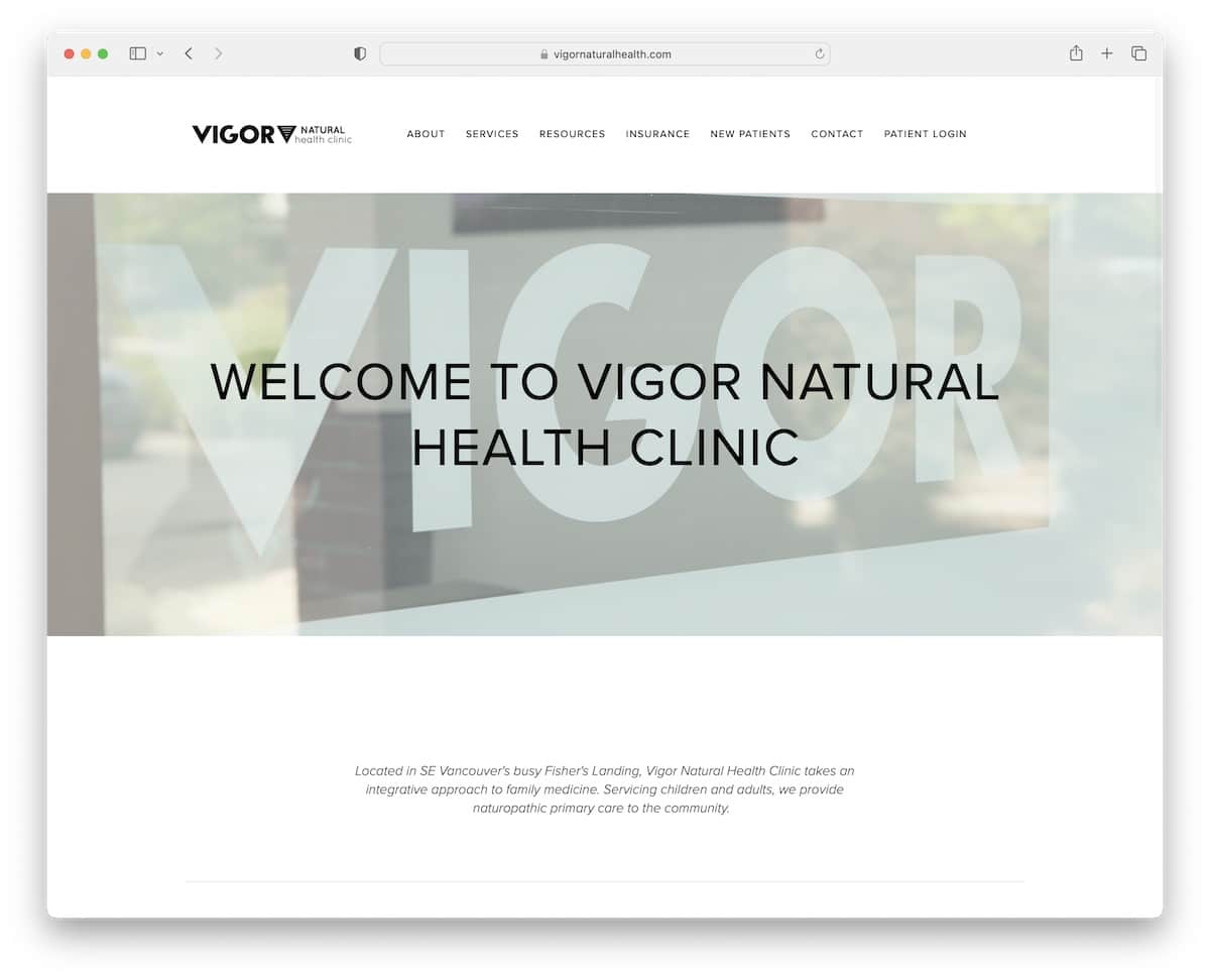 vigor natural health clinic