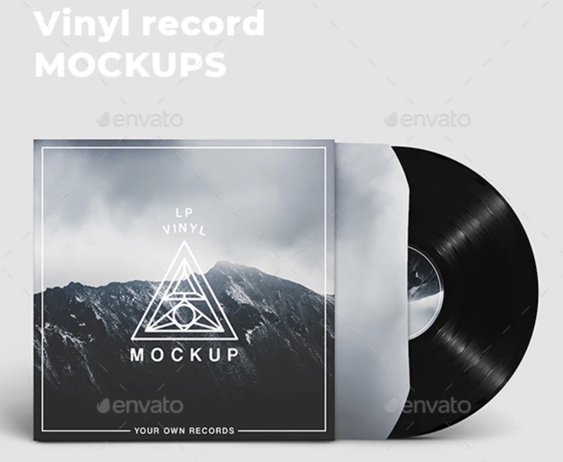 vinyl record mockups