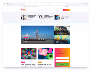 Viral website template