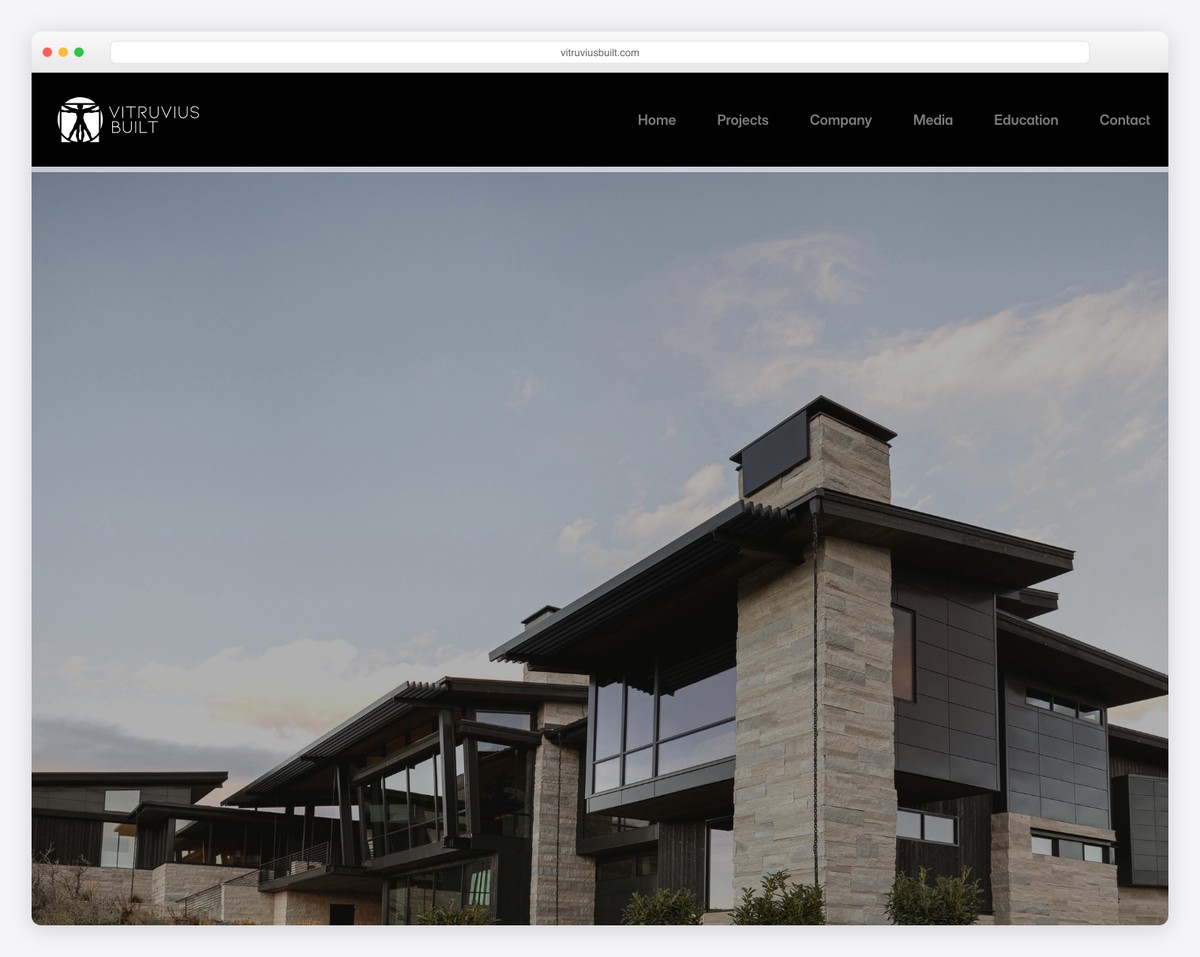 vitruvius built website example