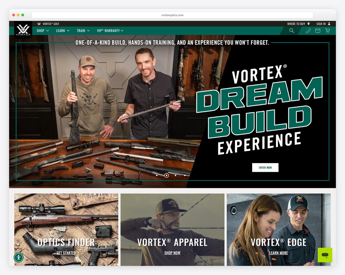 vortex magento website