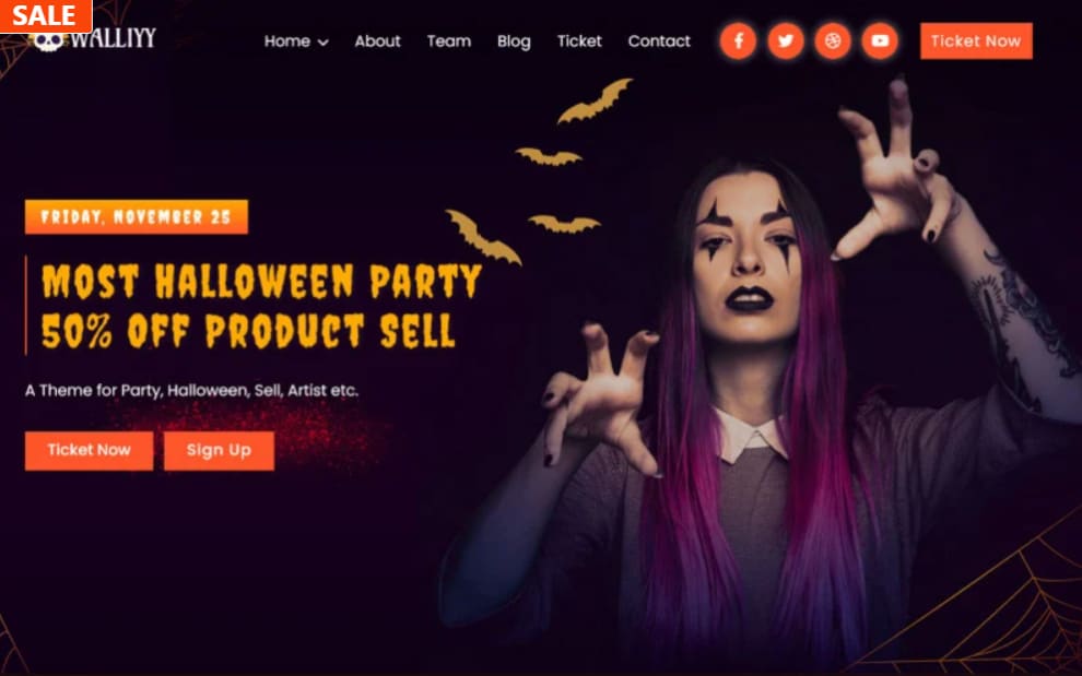 Treat Yourself With 10 Halloween Website Templates to Make This Night Spookier! 8