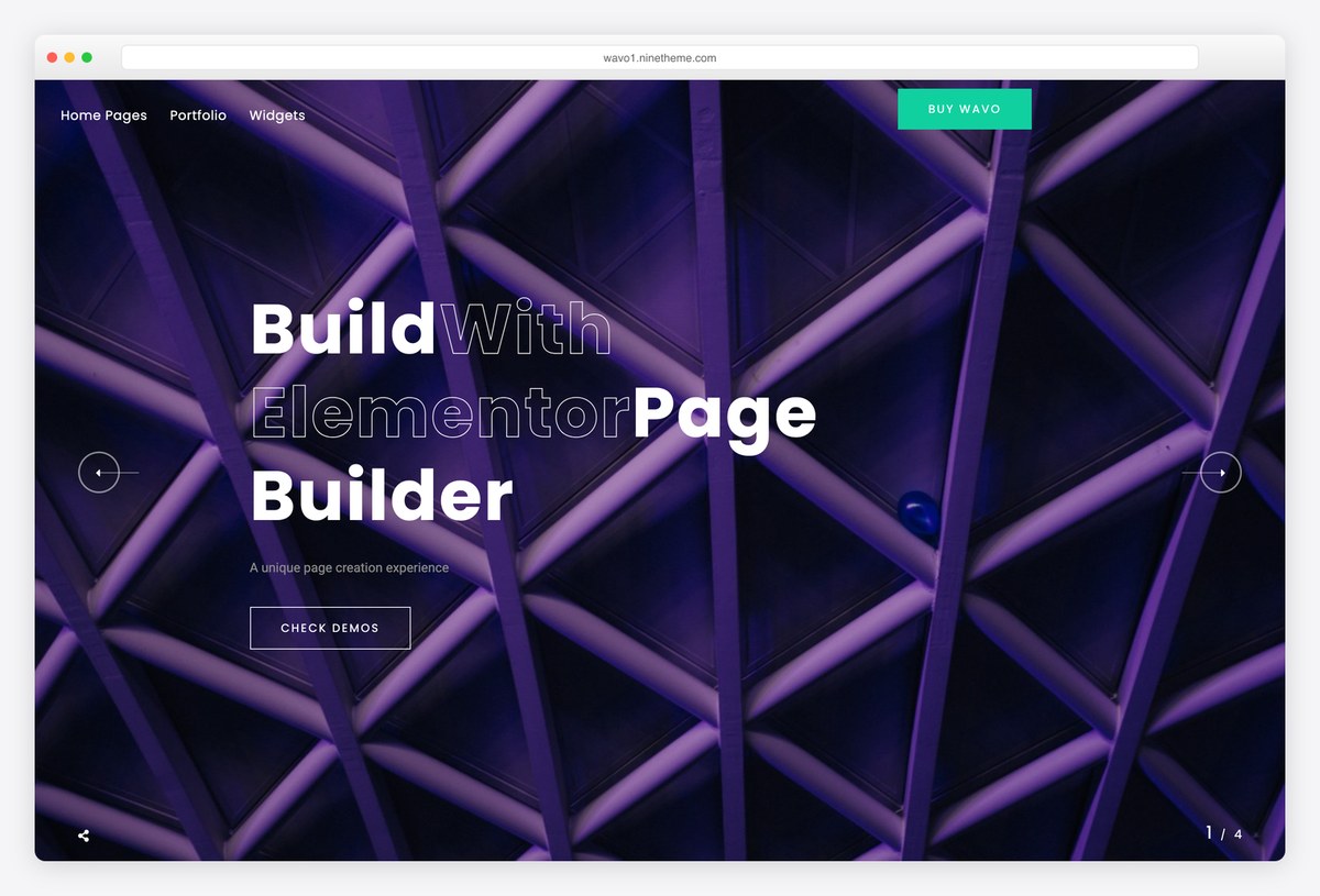 Wavo interactive website template demo