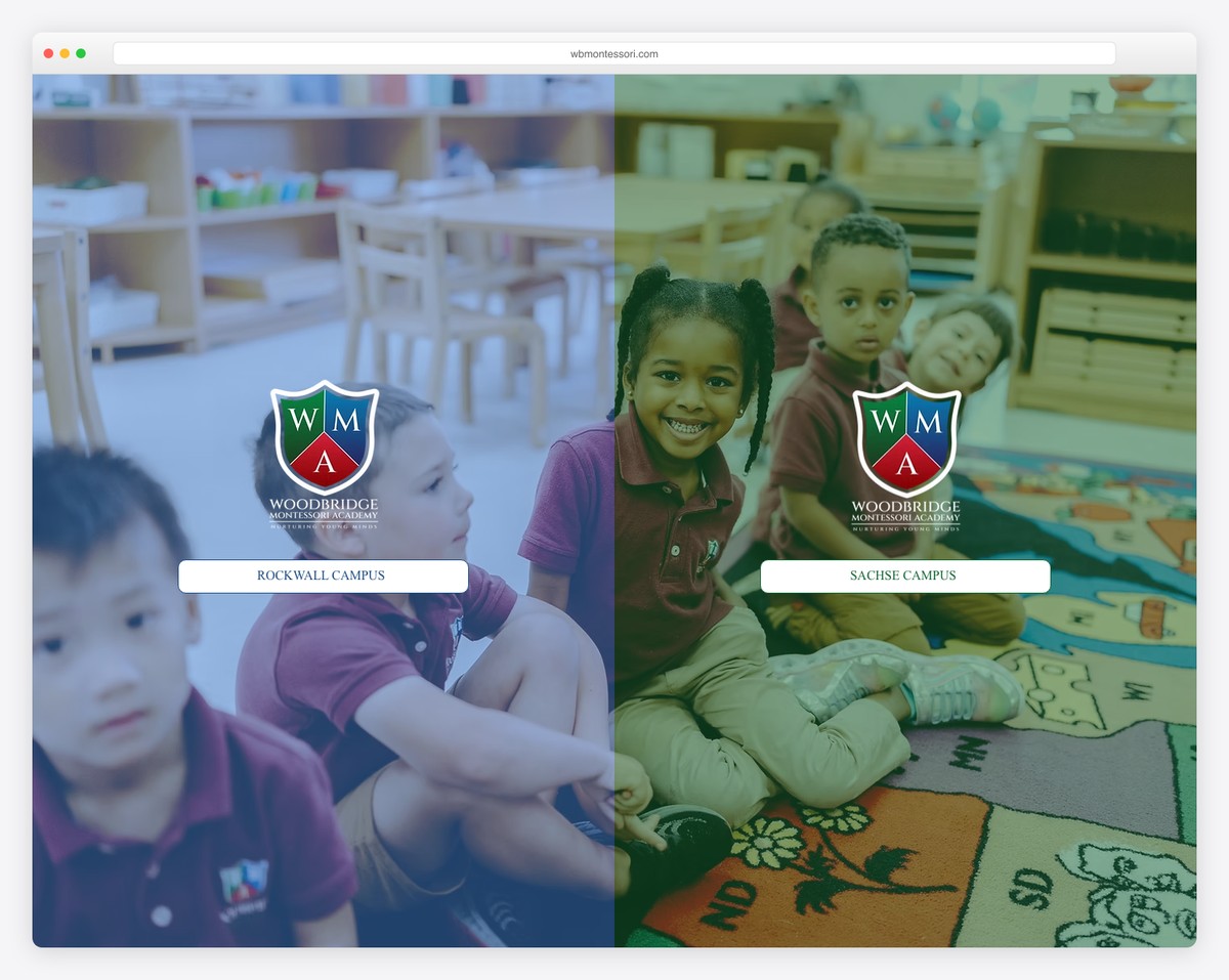 woodbridge montessori academy website example