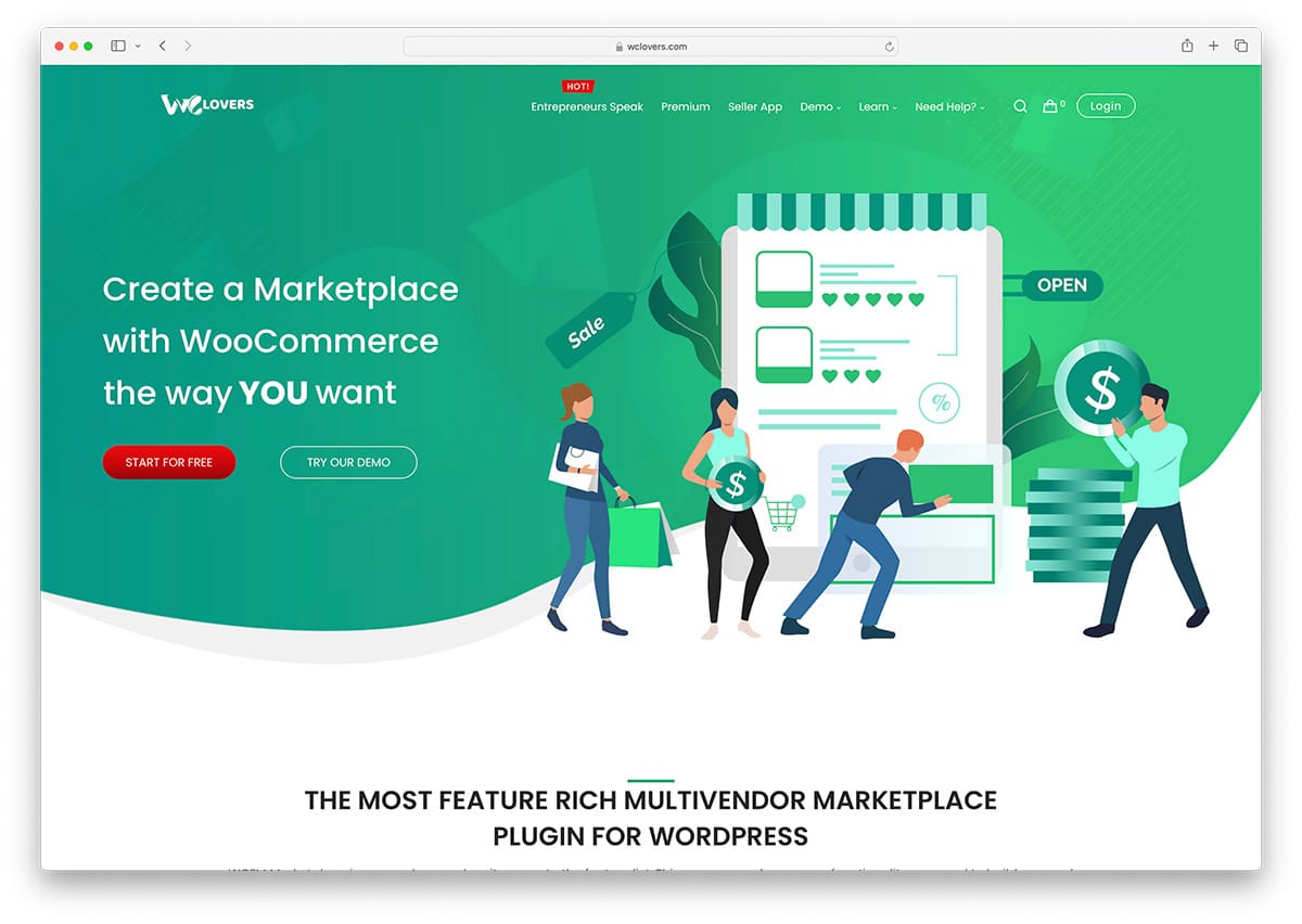 WCFM Marketplace plugin for WordPress