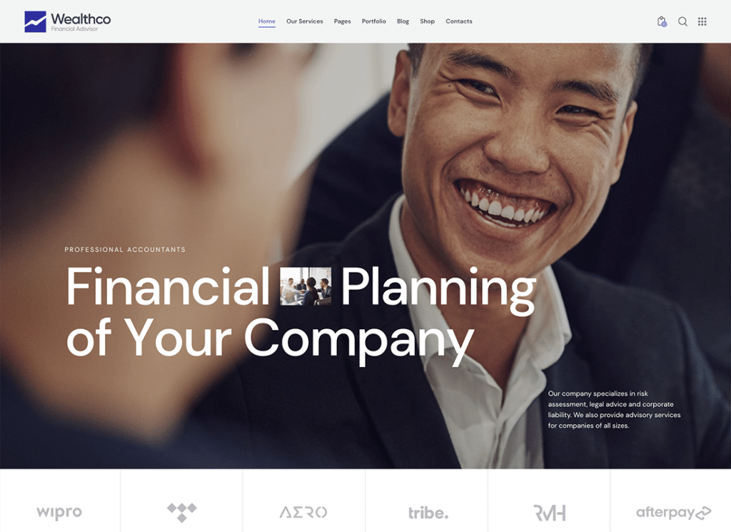 WealthCo - Business & Financial Consulting WordPress Theme