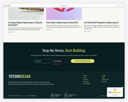 Web design studio website examples