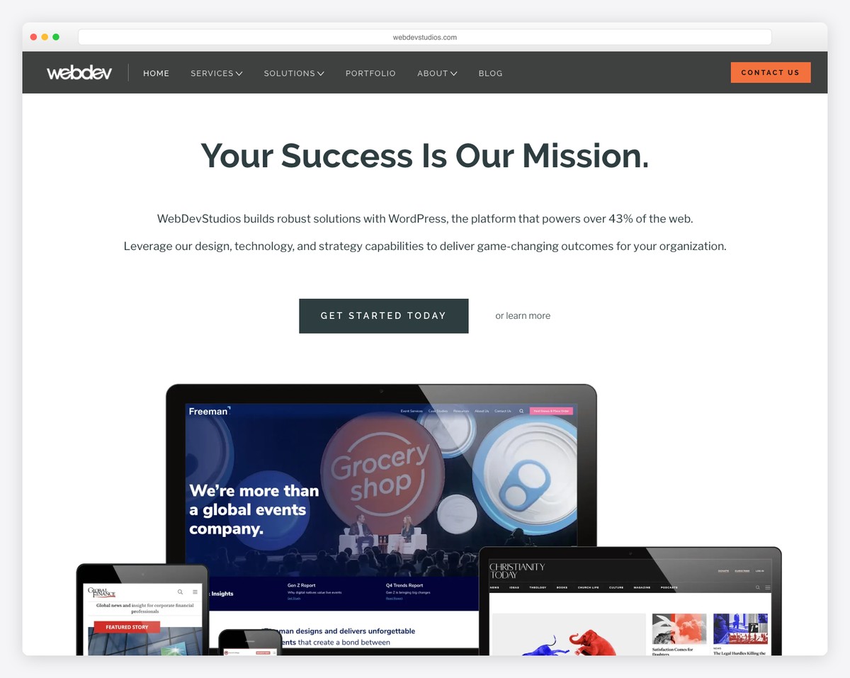 webdevstudios website example