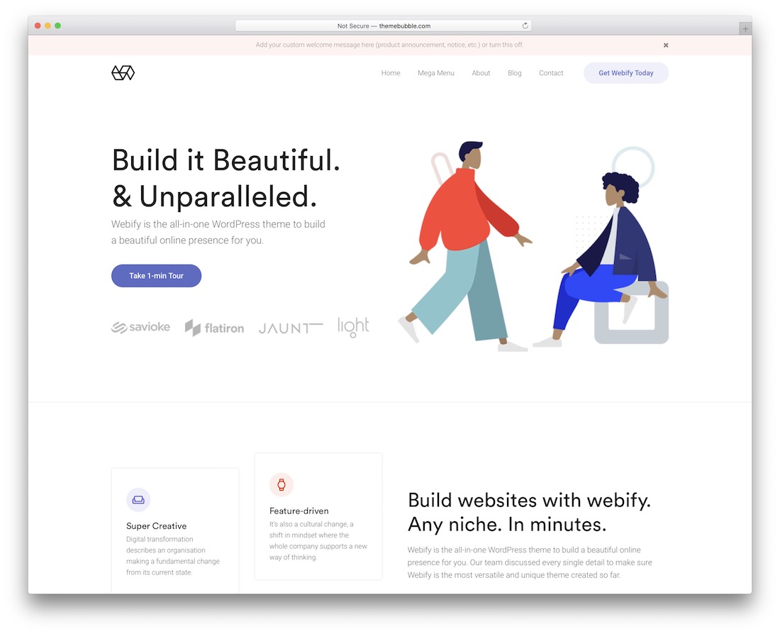 webify multipurpose website template