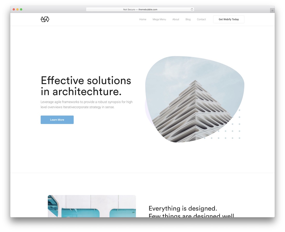 webify simple bootstrap template
