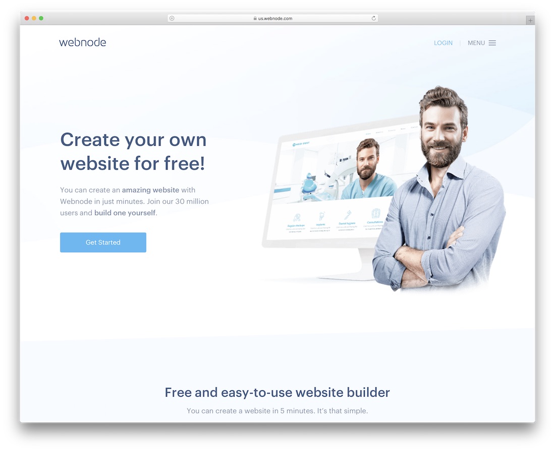 webnode website builder for non-profit organizations