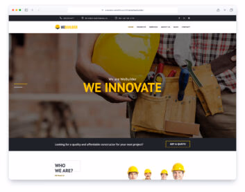 Webuilder website template