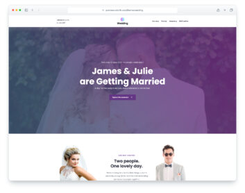 Wedding website template