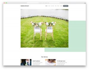Wedding Officiant website template